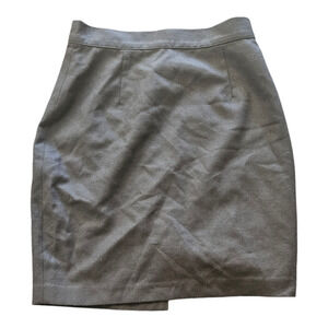 United Colors Of Benetton Small Dark Gray Wool Mini Skirt